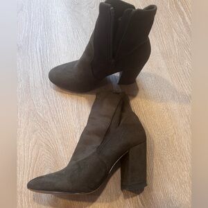 Chic Bdark green  Ankle Boots